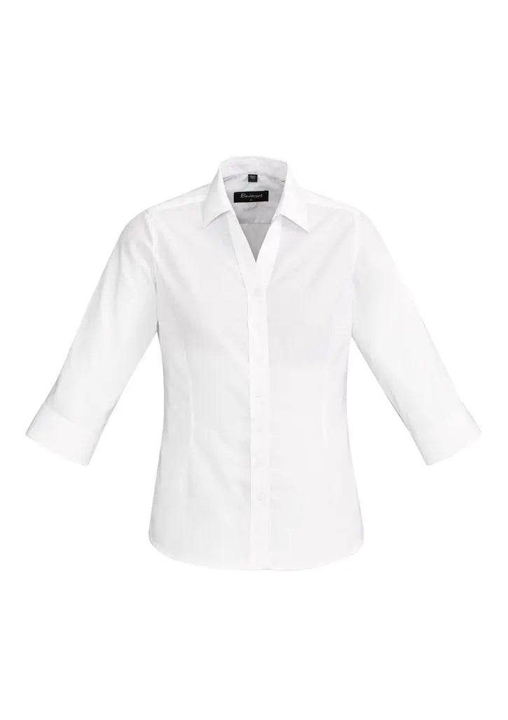 Biz Corporates Hudson Womens 3/4 Sleeve Shirt 40311 Metro Workwear.
